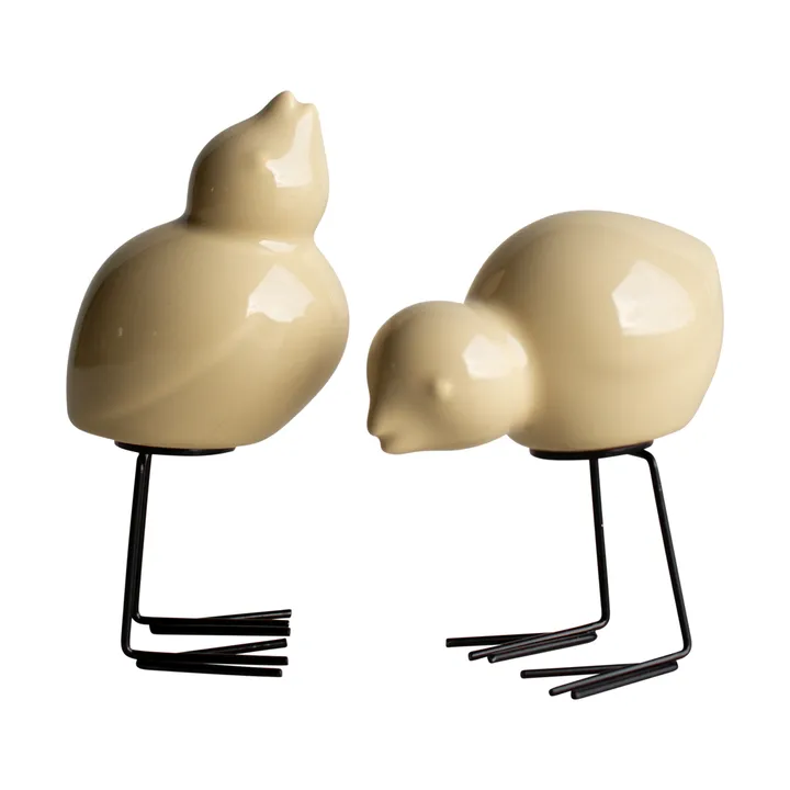 DBKD Swedish Birds -pääsiäiskoriste, 2-pakkaus - Kiiltävä keltainen - DBKD