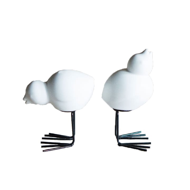 DBKD Swedish Birds -pääsiäiskoriste, 2-pakkaus, White DBKD