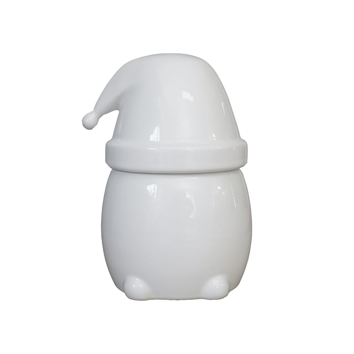 Eating Santa -kulho kannellinen, suuri - Shiny white - DBKD