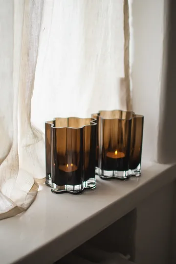 Filter kynttilälyhty - Ruskea, Ø11,5×13 cm - DBKD