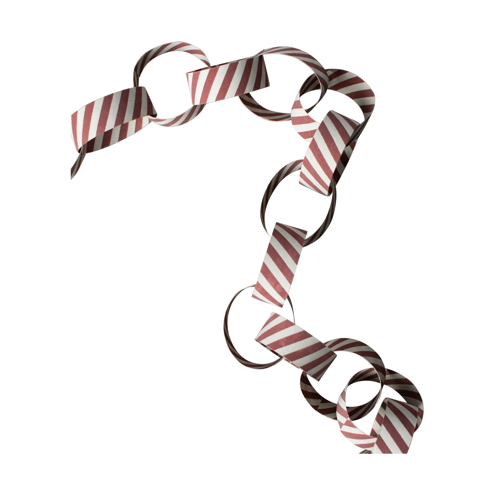 Garland raidallinen koristeköynnös, Red-white DBKD