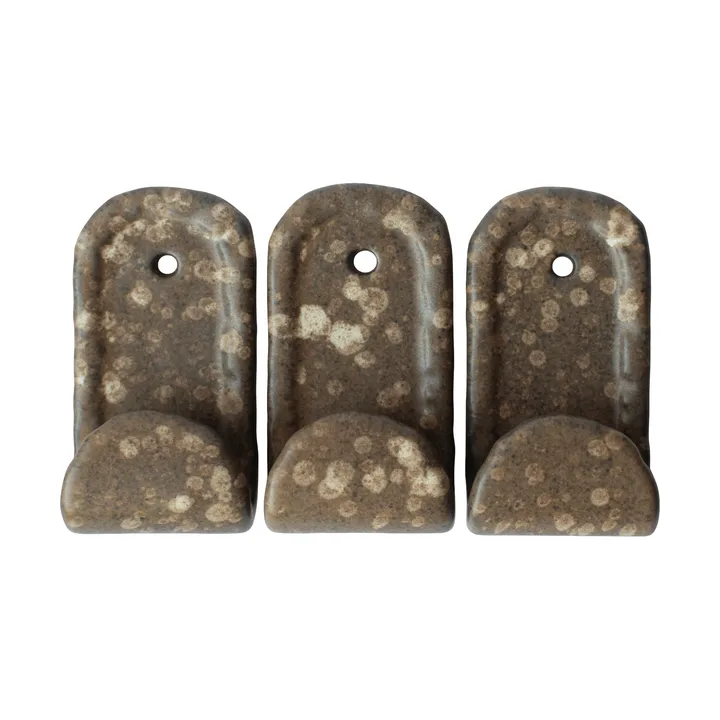 Hook koukut 3-pack - Brown dot - DBKD