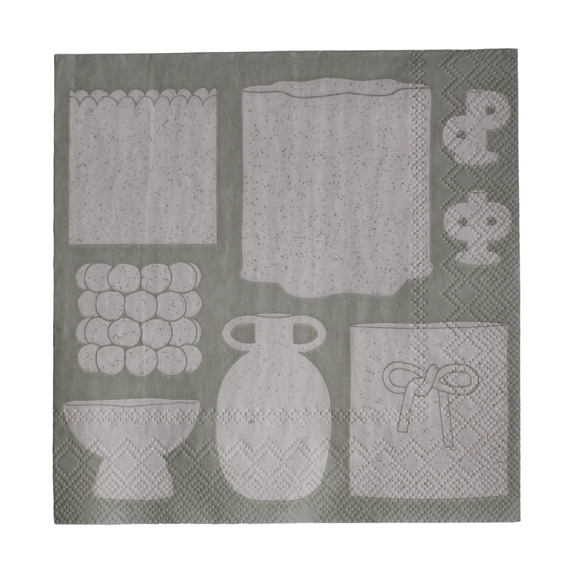 Illustration paperiservetti 33x33 cm. 20-pakkaus, Beige DBKD