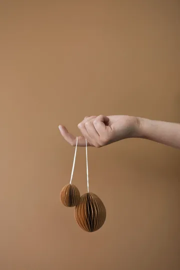 Ovoid pääsiäiskoriste paperi 7 cm - Terracotta - DBKD