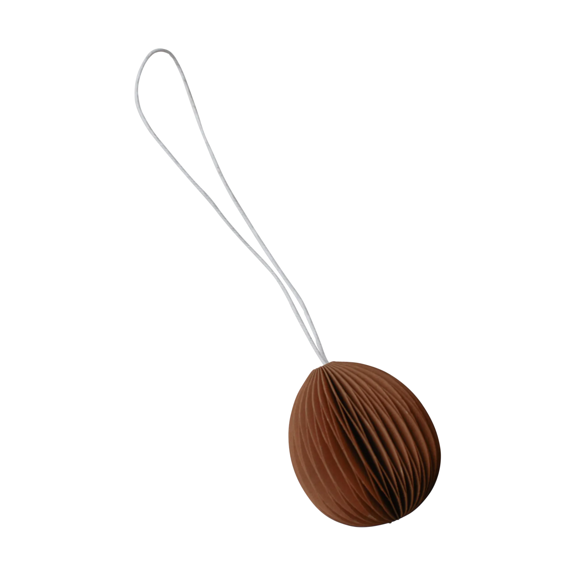 Ovoid pääsiäiskoriste paperi small 4 cm, Terracotta DBKD