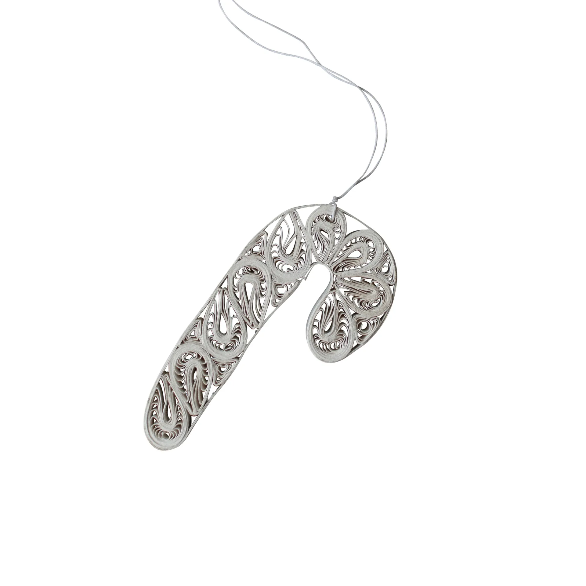 Paper candy cane joulukoriste, White DBKD