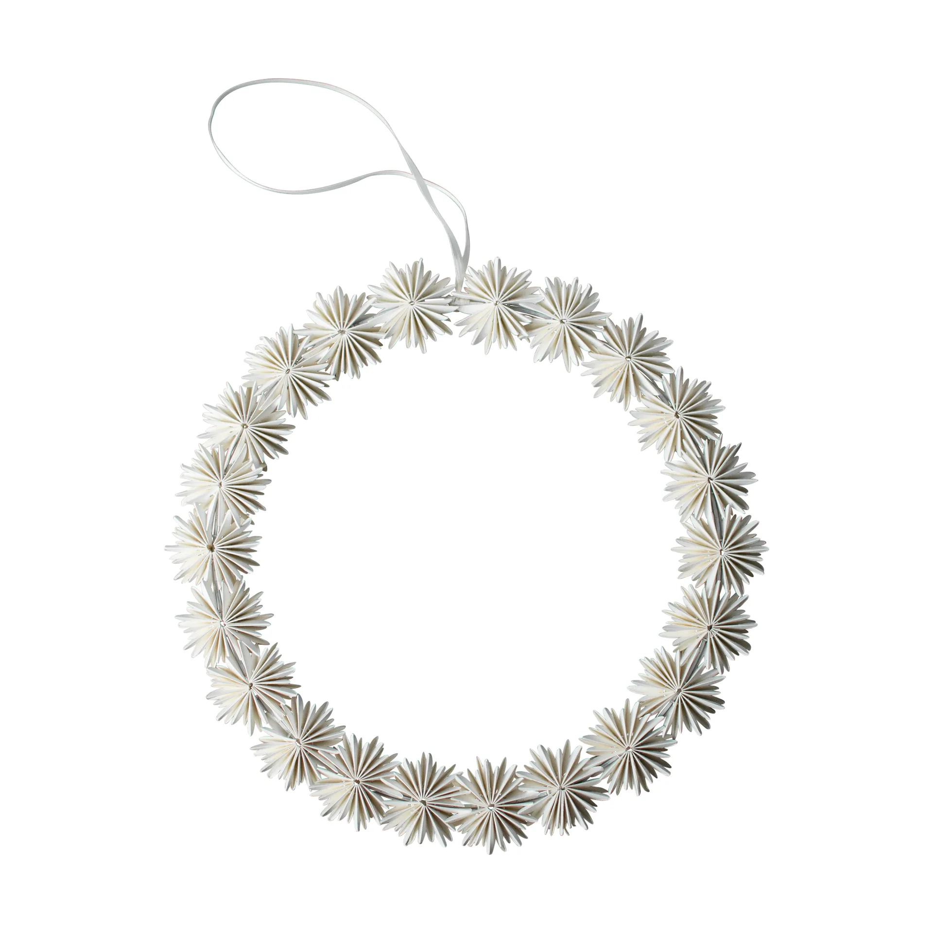 Paper flake kranssi joulukoriste, White DBKD