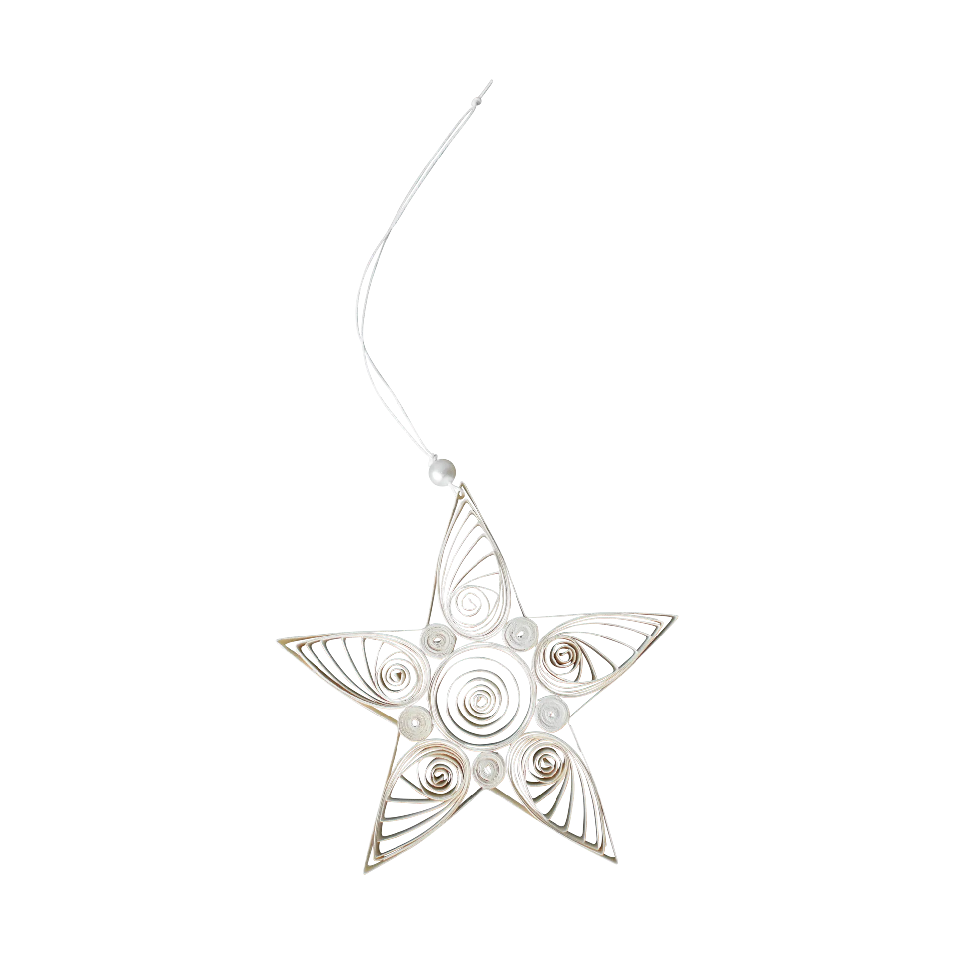 Paper star joulukoriste 13 cm, White DBKD