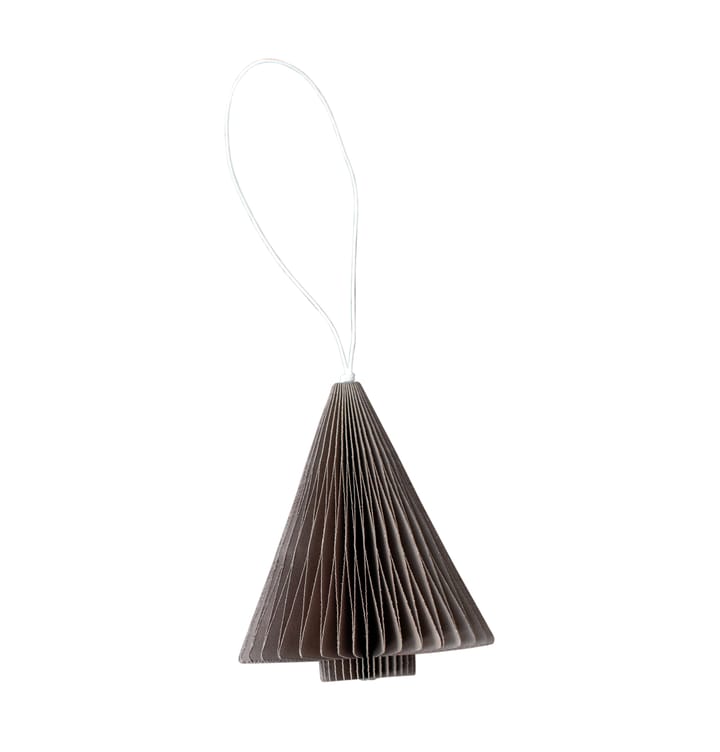 Paper tree joulukoriste 7 cm - Brown - DBKD