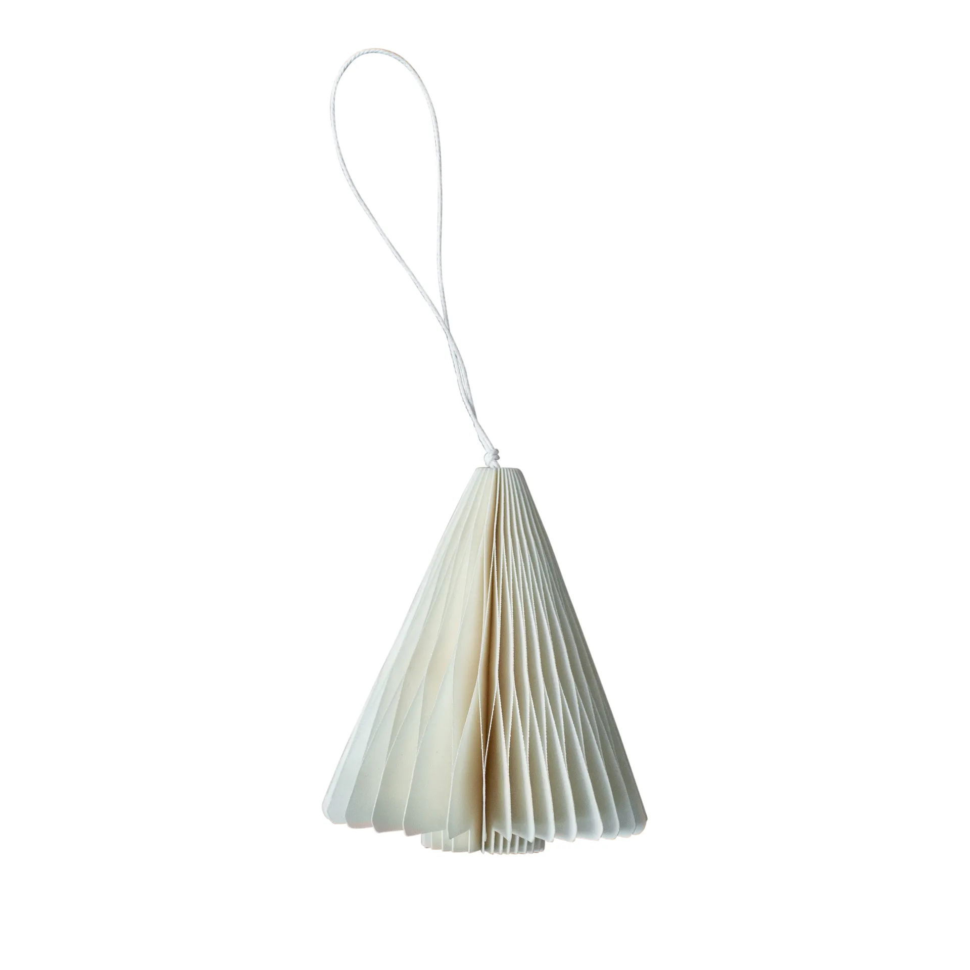 Paper tree joulukoriste 7 cm, White DBKD