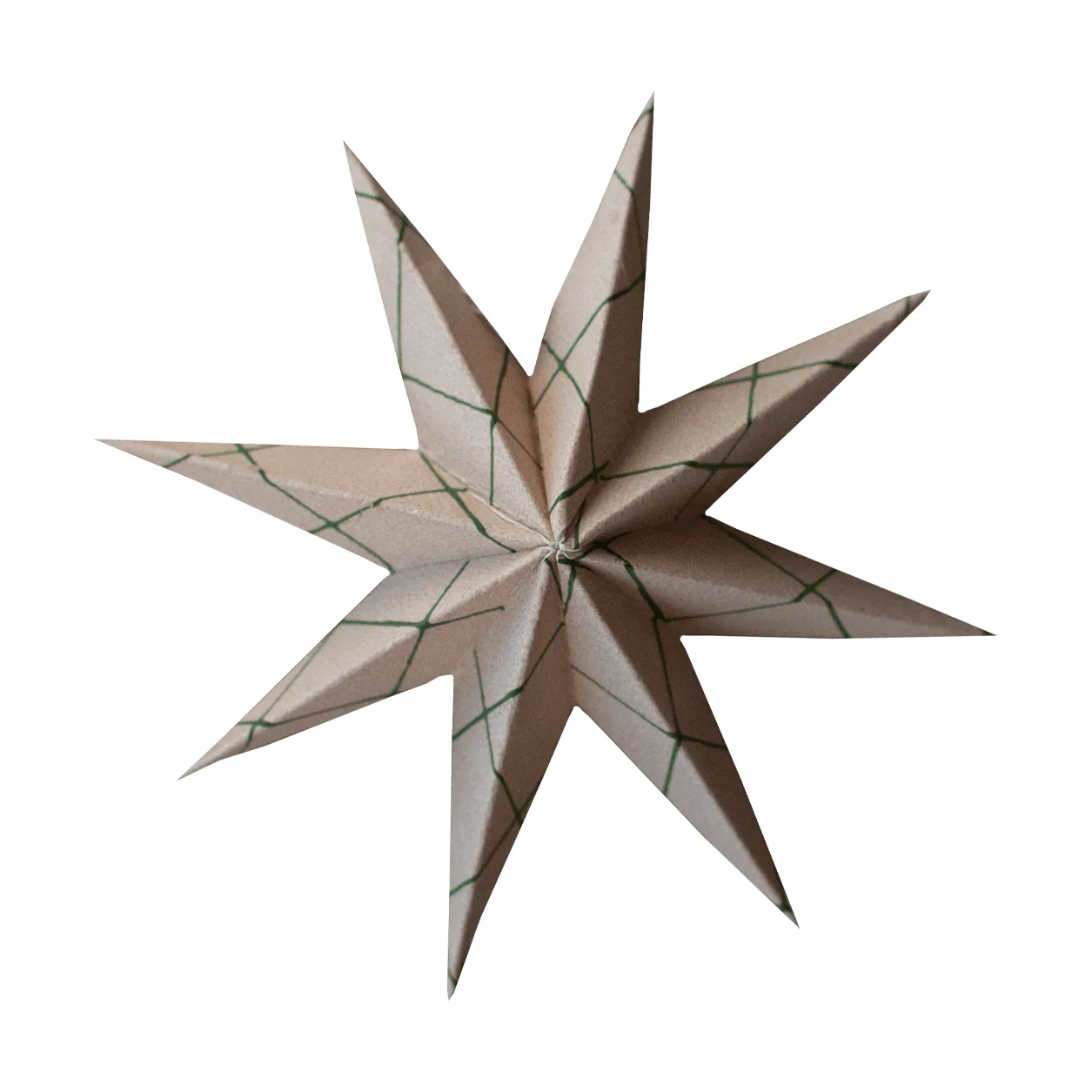Paper-winter tähti koriste-riipus, Square sand, pieni, Ø9 cm DBKD
