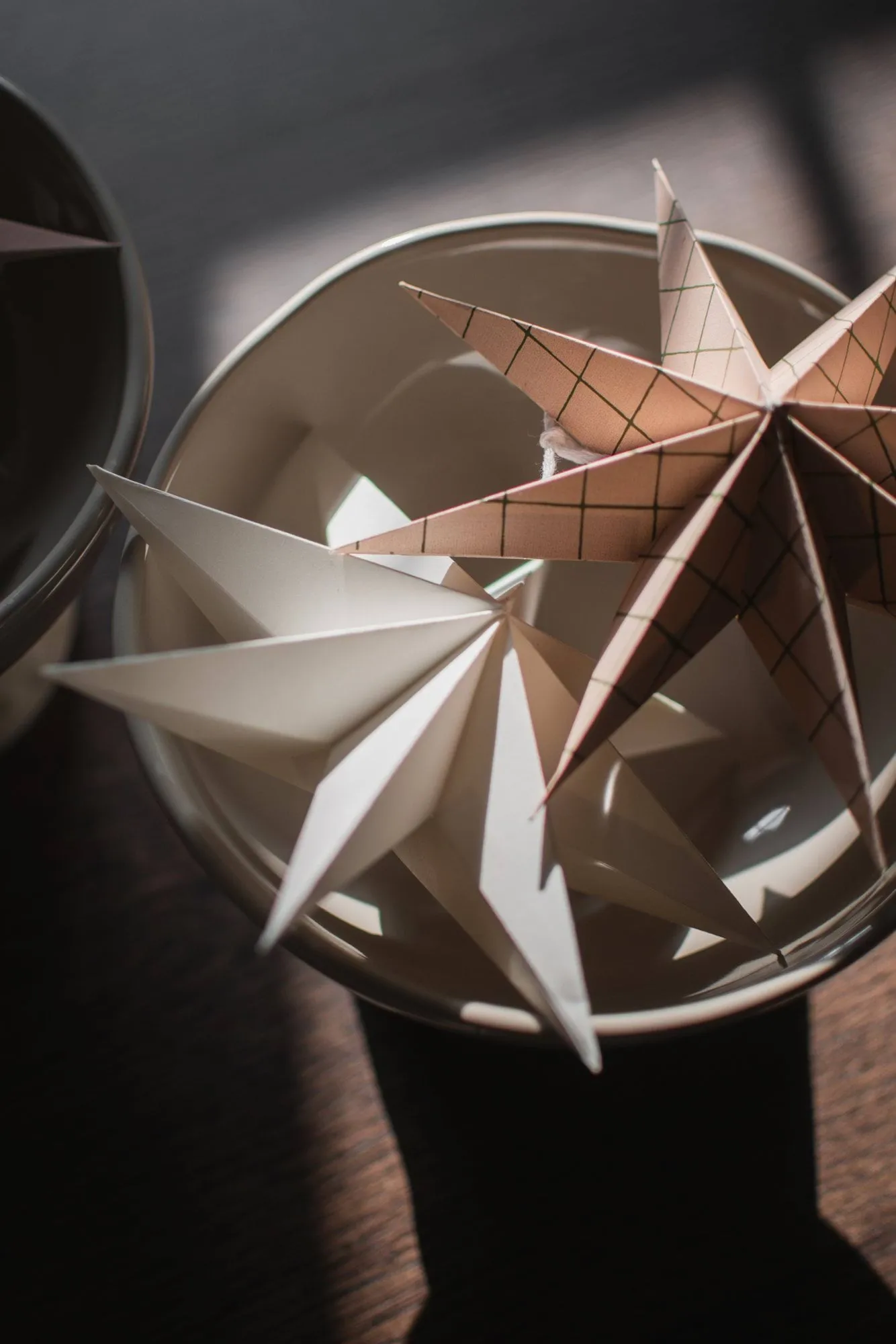 Paper-winter tähti koriste-riipus, Valkoinen, suuri, Ø19 cm DBKD