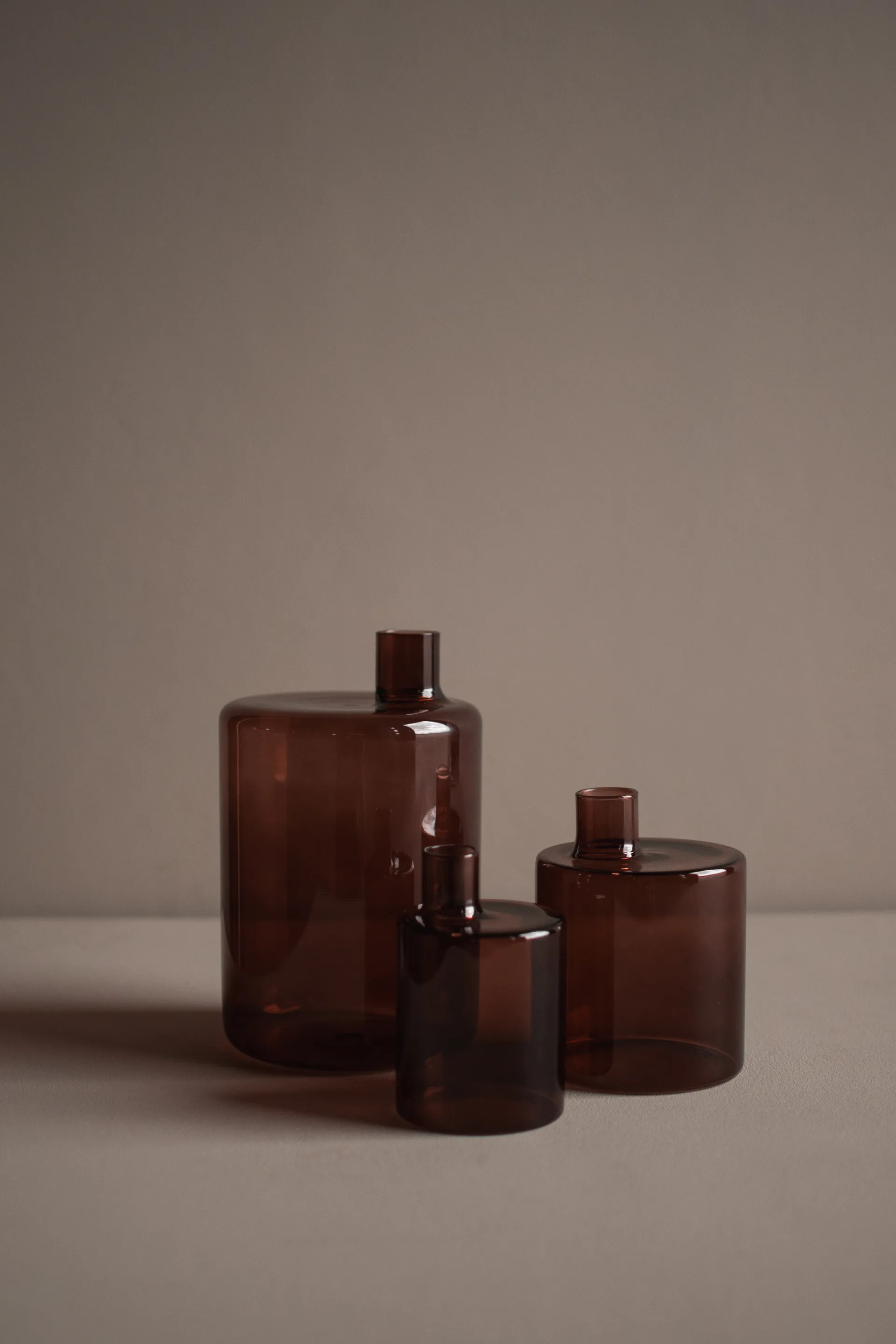 Pipe maljakko 21 cm, Dark red DBKD