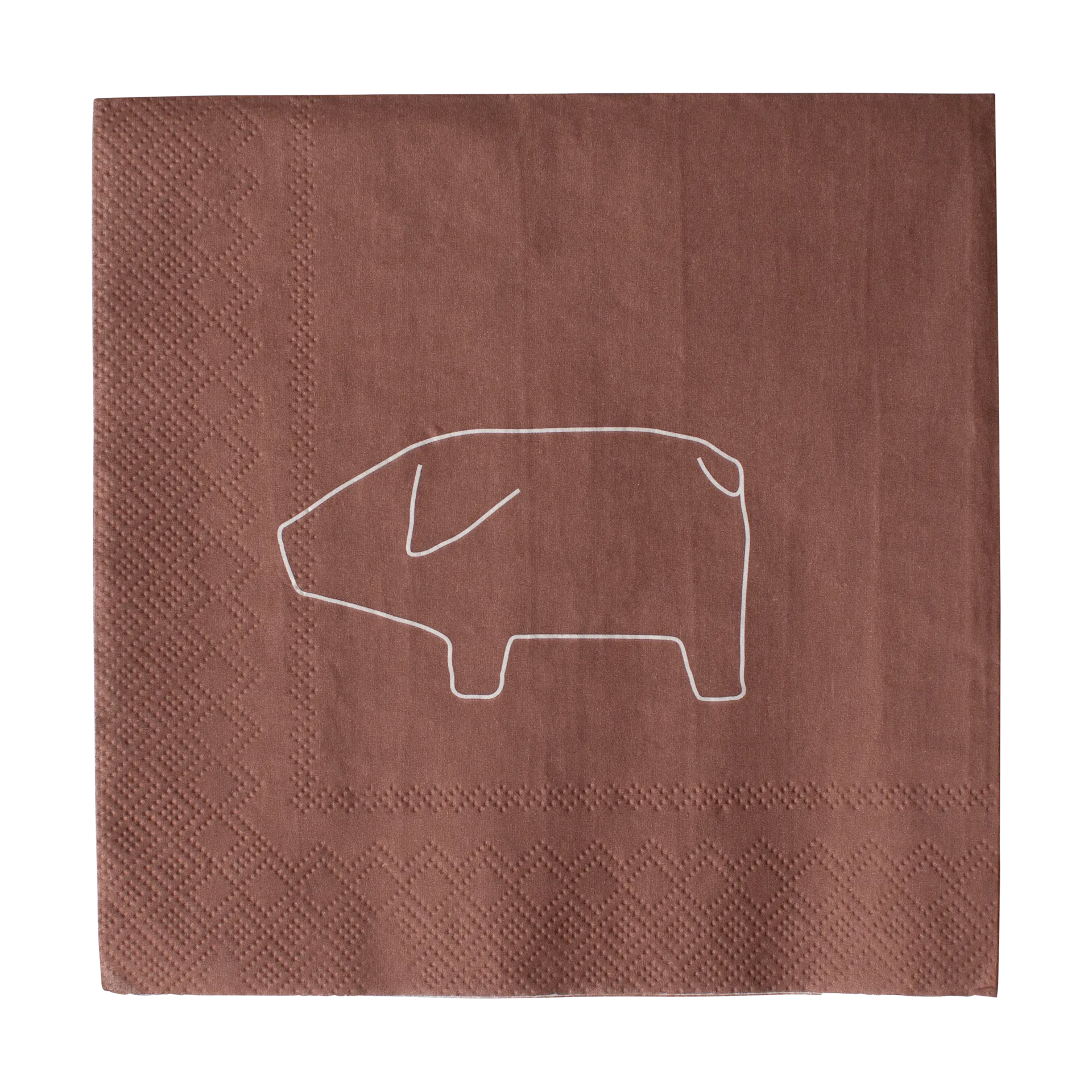 Ruotsalainen pig-paperipyyhe 33x33 cm 20-pack, Punainen DBKD