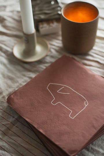 Ruotsalainen pig-paperipyyhe 33x33 cm 20-pack - Punainen - DBKD