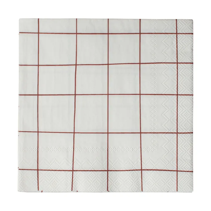 Square paperiservietti 33x33 cm 20-pakkaus - Tummanpunainen - DBKD