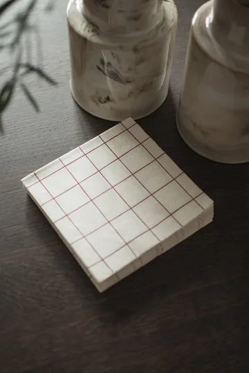 Square paperiservietti 33x33 cm 20-pakkaus - Tummanpunainen - DBKD