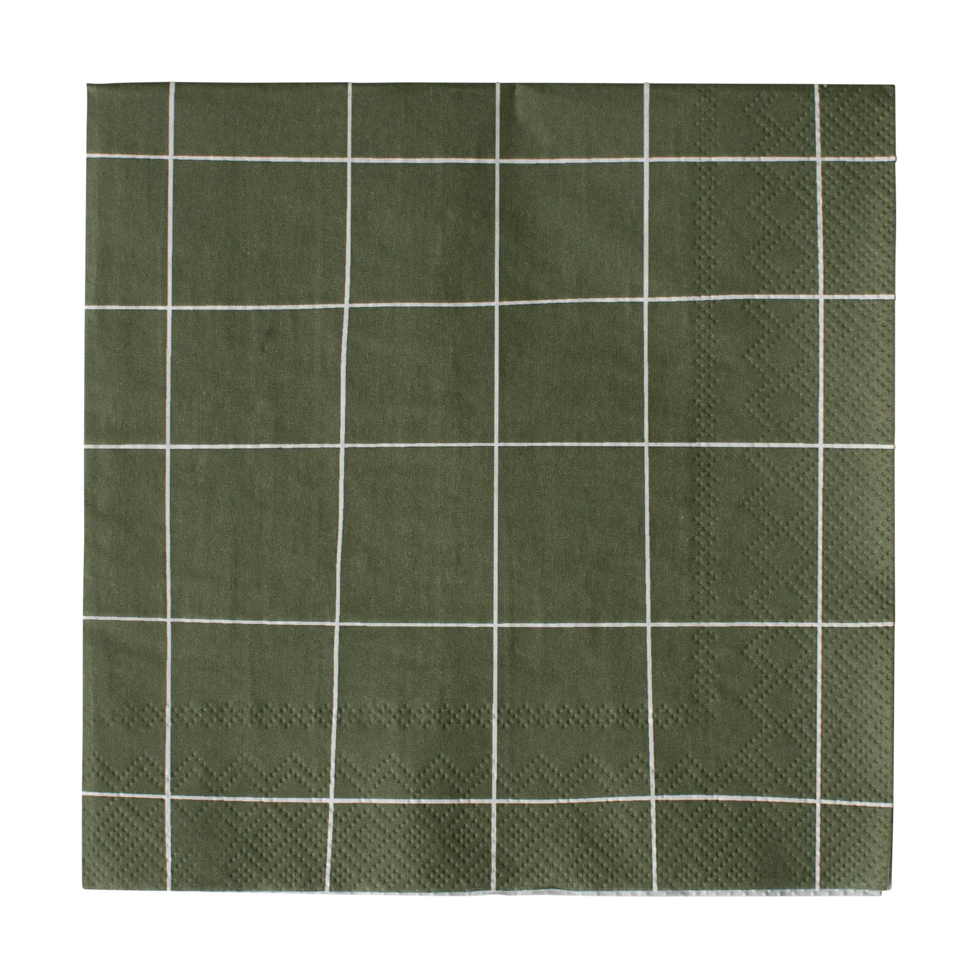 Square paperiservietti 33x33 cm 20-pakkaus, Vihreä DBKD