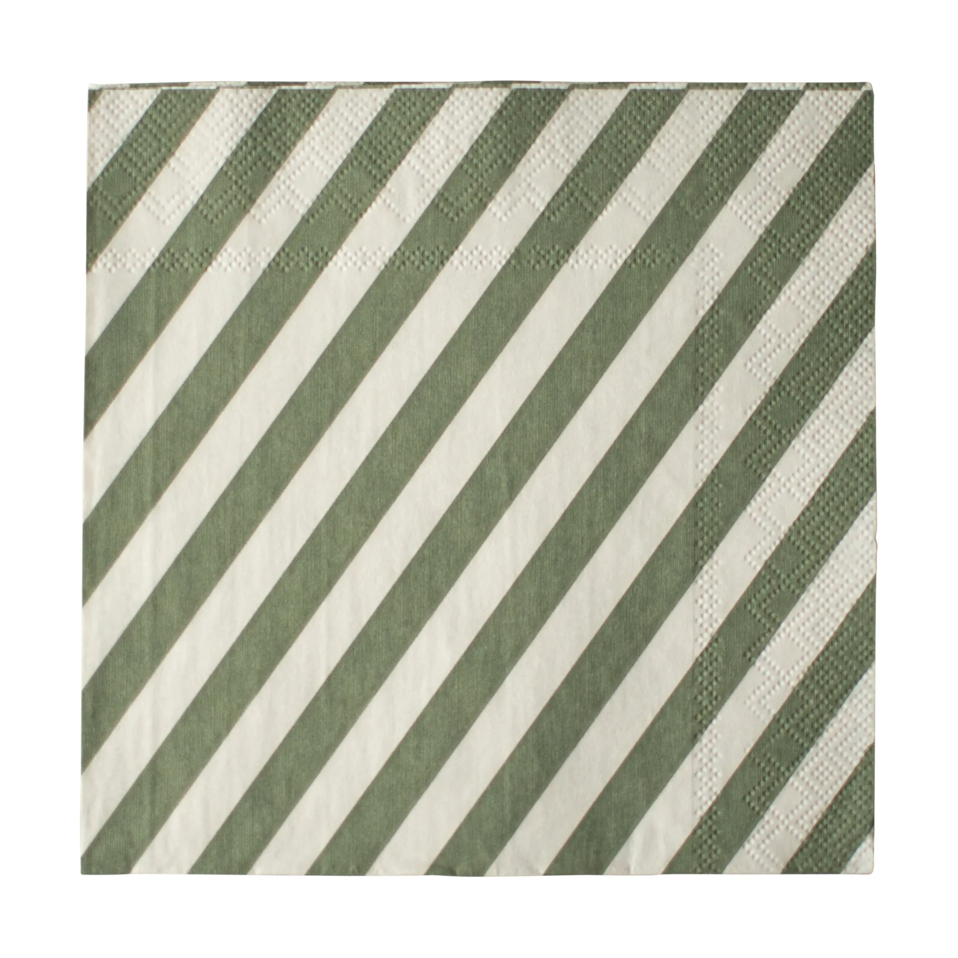 Stripe paperiservietti 33x33 cm 20 kpl, Green DBKD