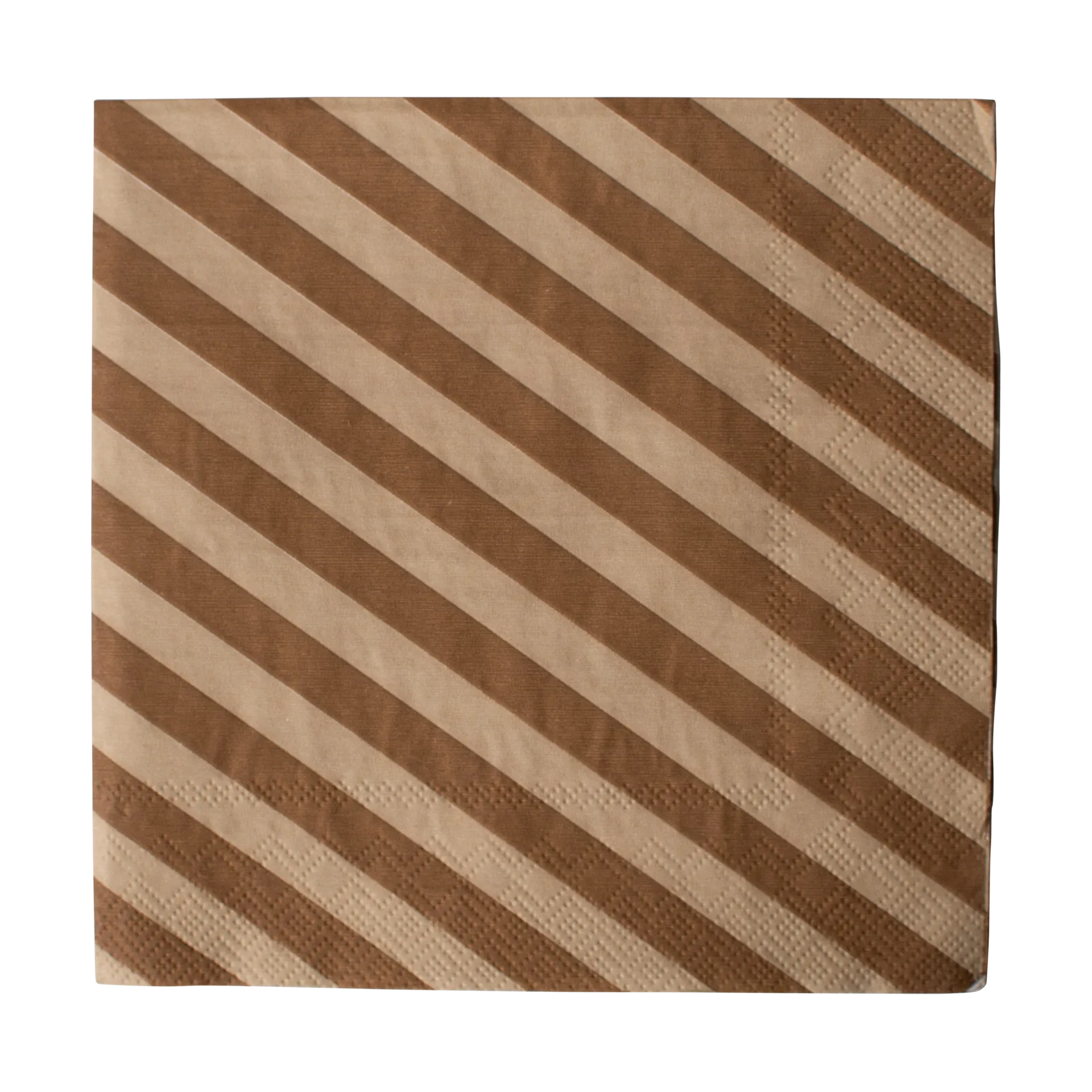 Stripe paperiservietti 33x33 cm 20 kpl, Nougat DBKD