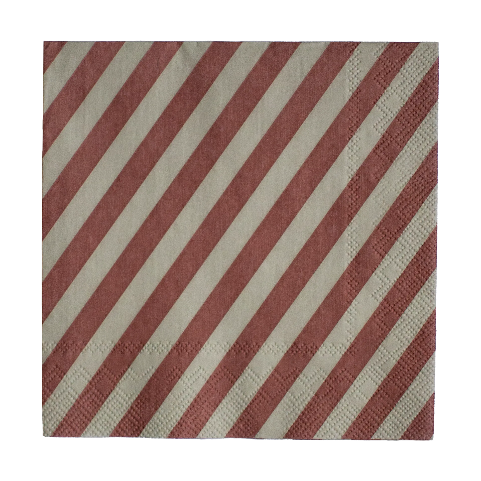 Stripe paperiservietti 33x33 cm 20 kpl, Tumma punainen DBKD