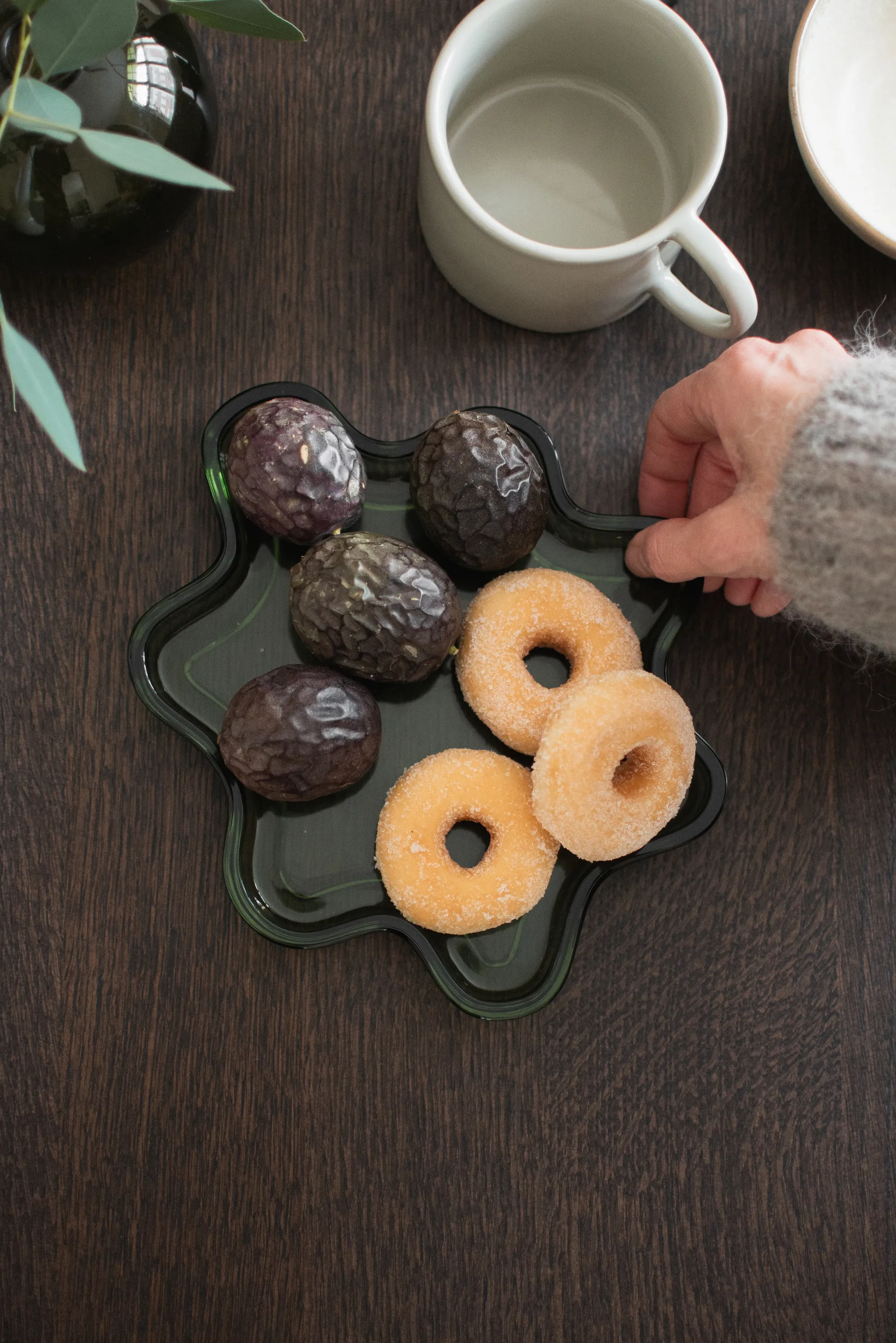 Suodatinkoristealusta, Vihreä, Ø22×2 cm DBKD