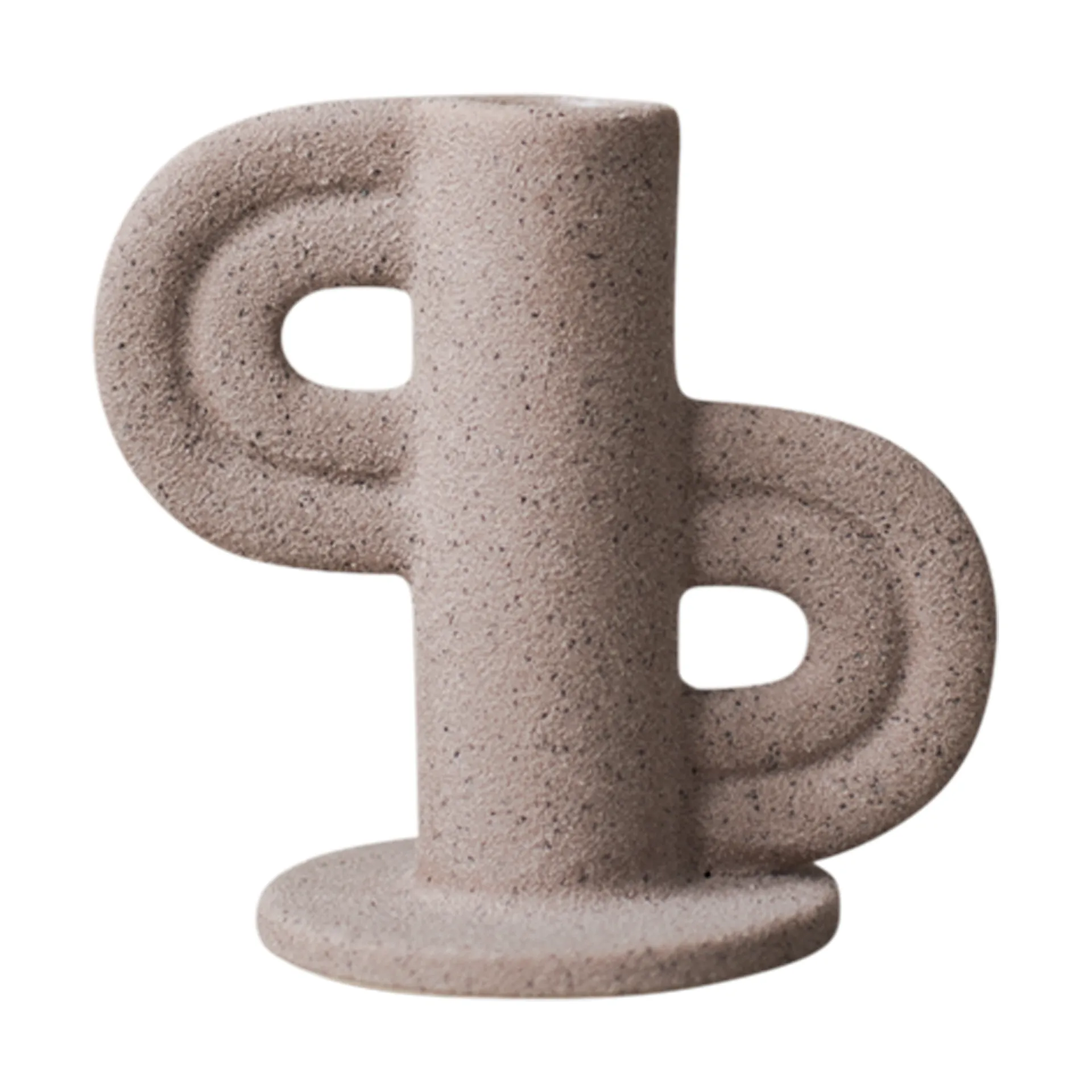 Swirl Slide -kynttilänjalka, Nude DBKD