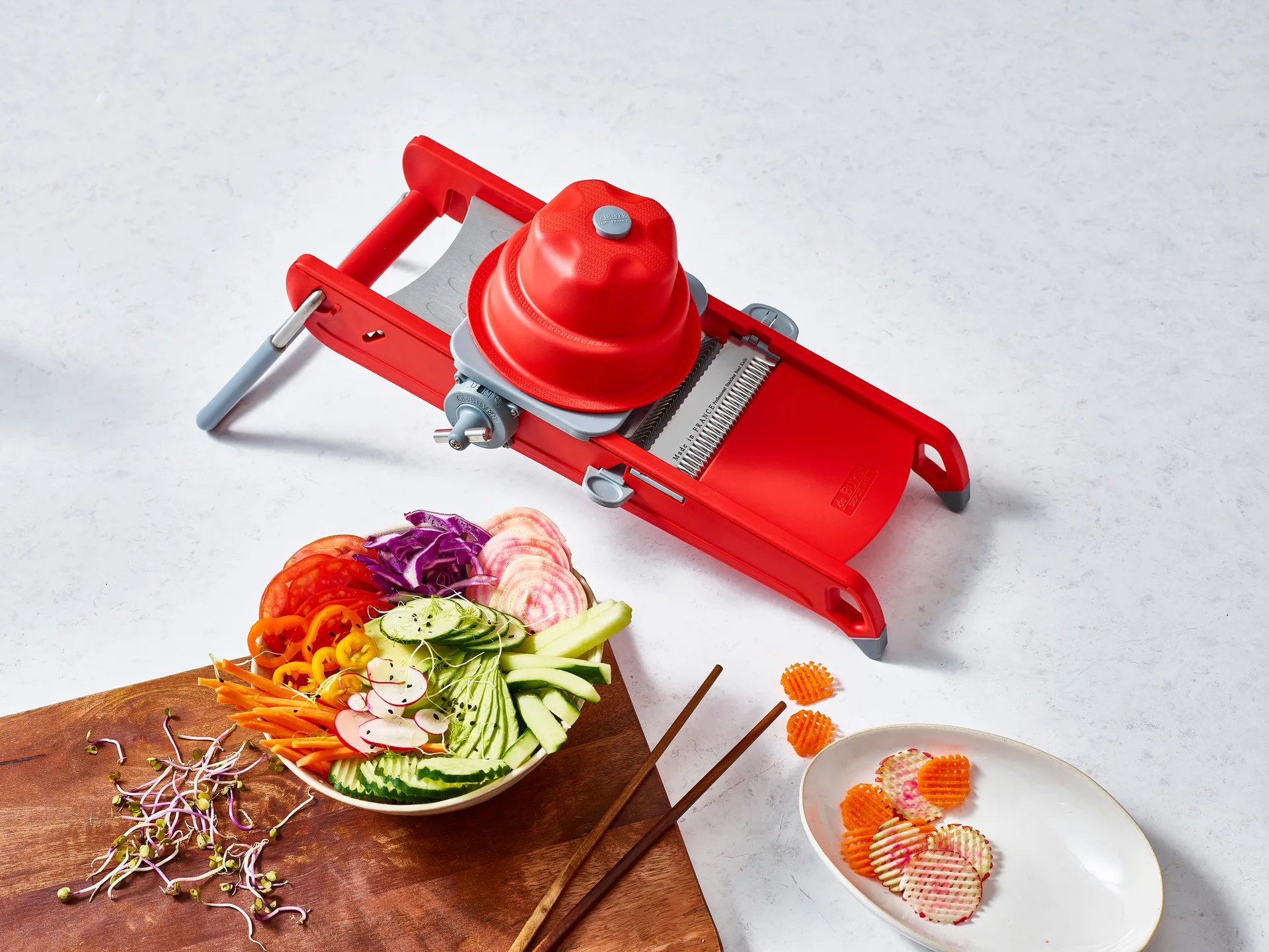 De Buyer Swing Plus mandoliini, Punainen-kiiltävä De Buyer