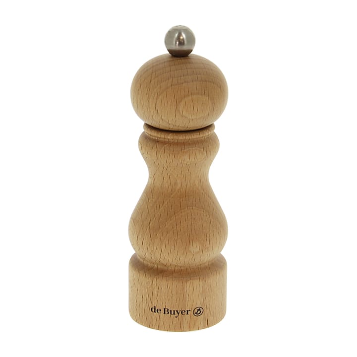 Rumba suola- ja pippurimylly keraaminen 14 cm - Pyökki-vaalea - De Buyer