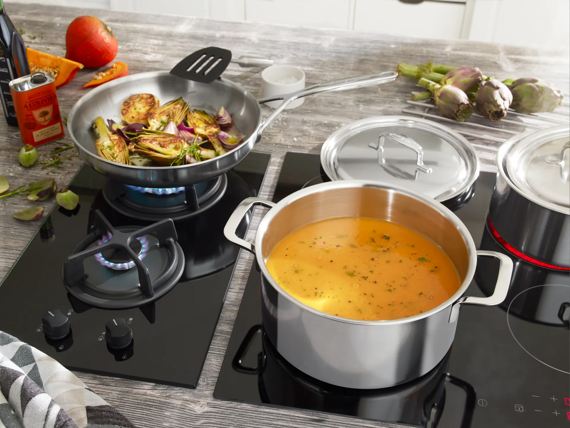 Demeyere 5-plus paistinpannu ruostumaton teräs 5-ply, Ø24 cm Demeyere