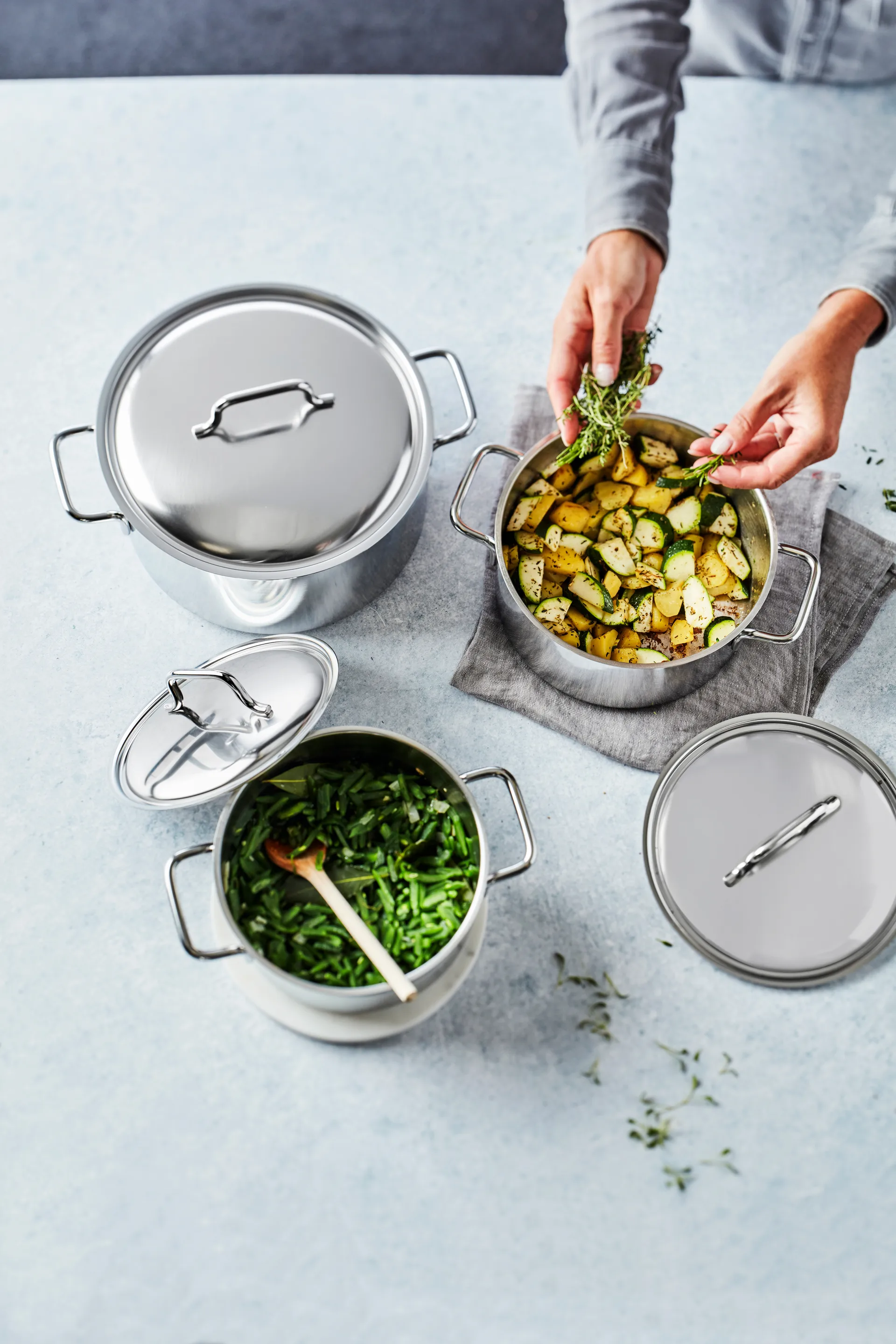 Demeyere Apollo 7 kattila matala ruostumaton teräs, 3 L Demeyere