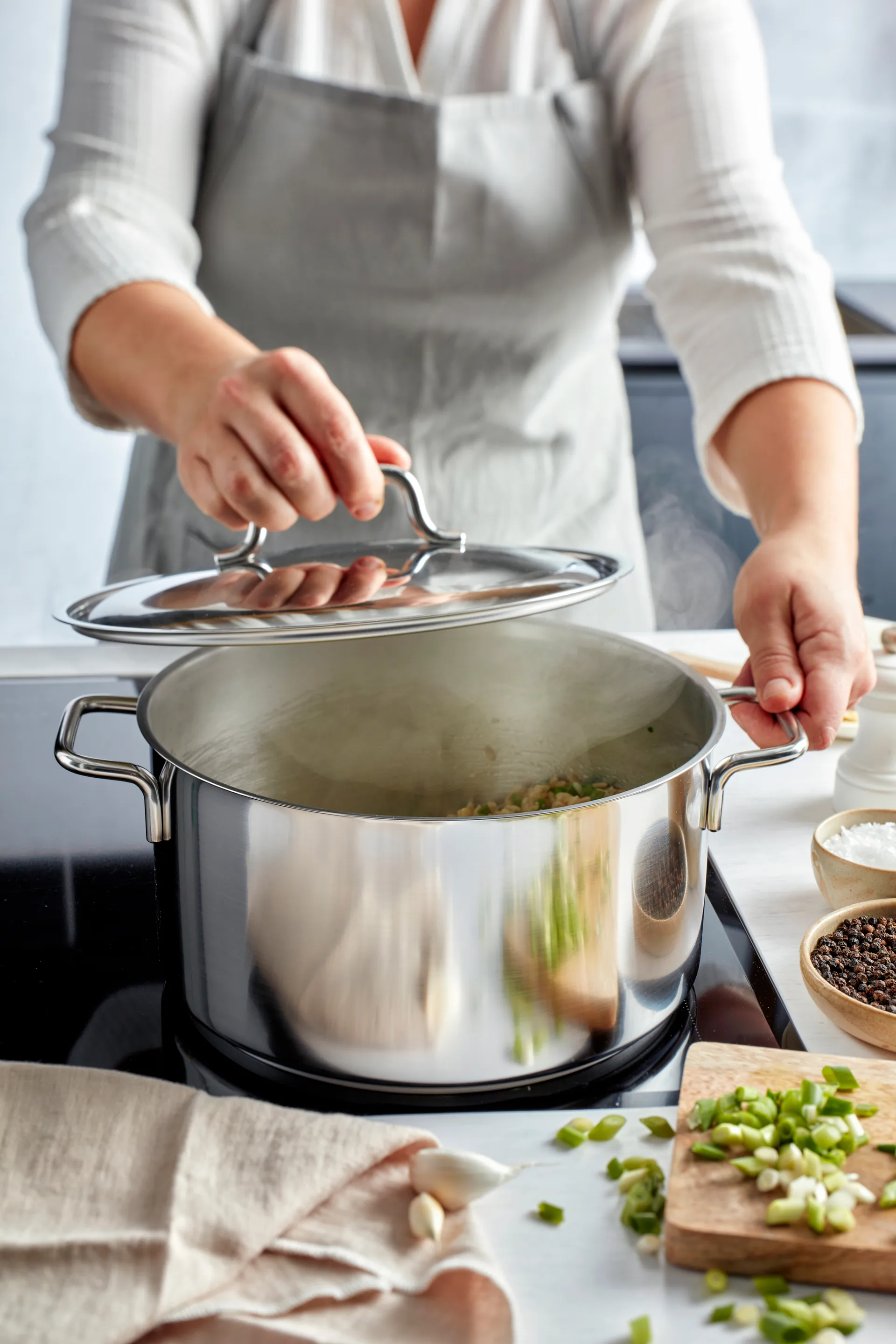 Demeyere Apollo 7 kattila matala ruostumaton teräs, 4 l Demeyere