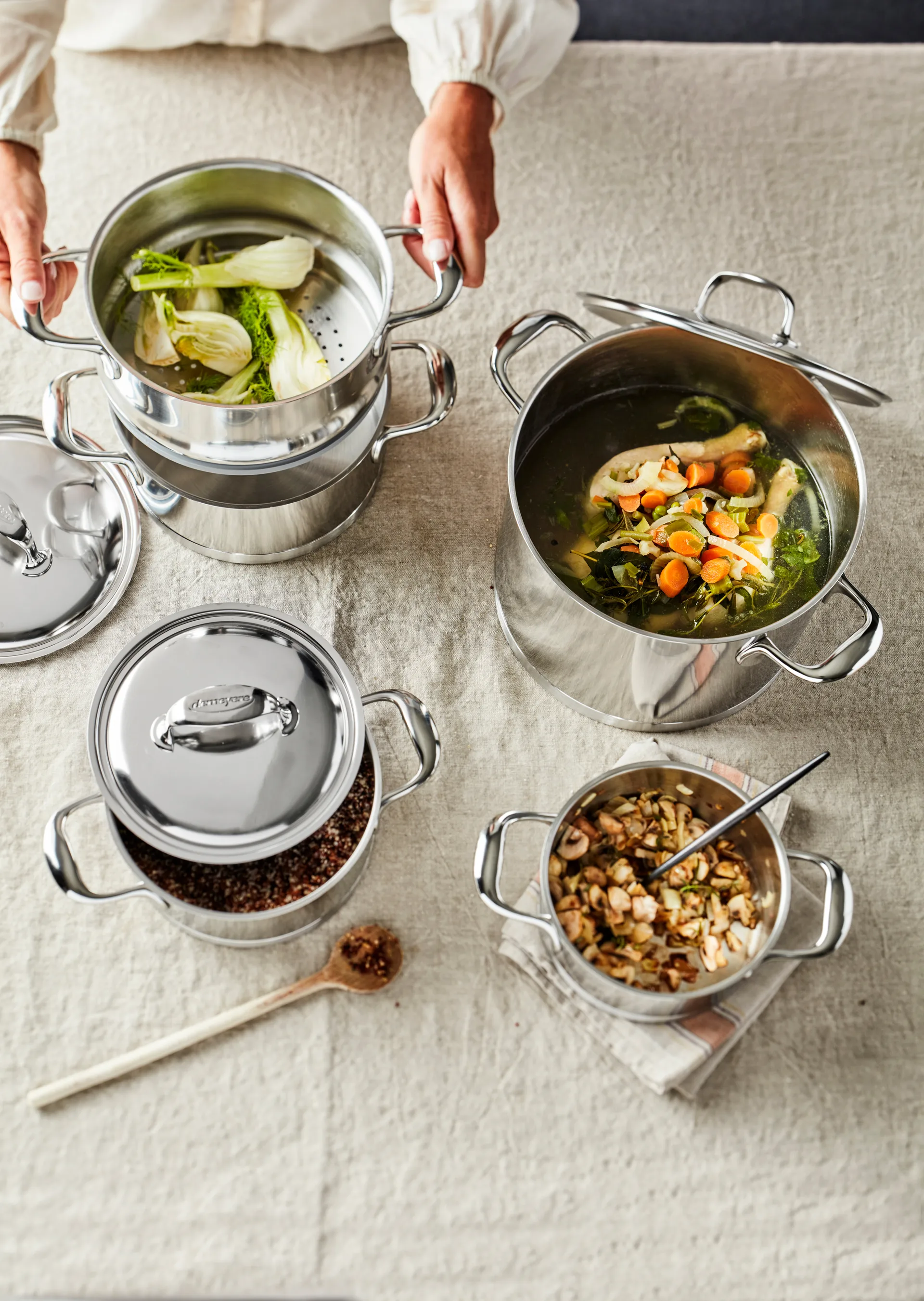 Demeyere Atlantis 7 kattila korkea ruostumaton teräs, 5 L Demeyere