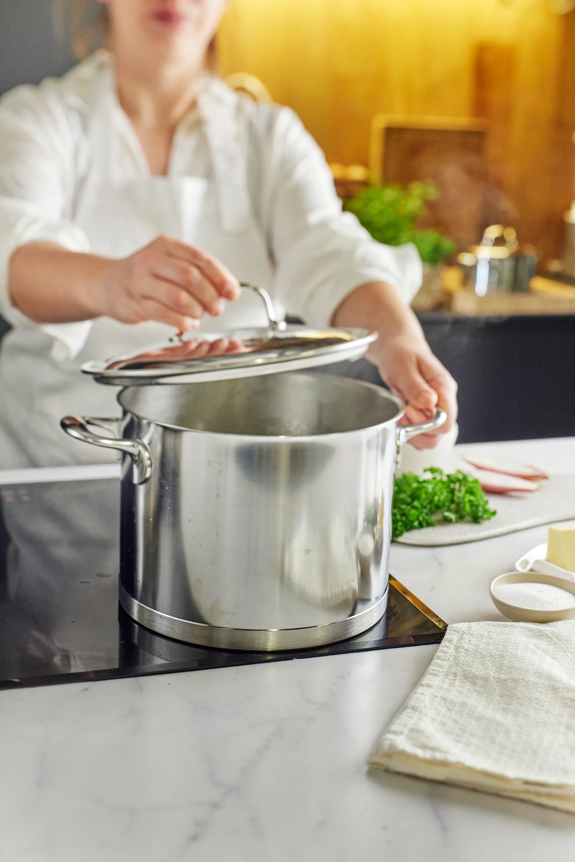 Demeyere Atlantis 7 kattila korkea ruostumaton teräs, 8 L Demeyere