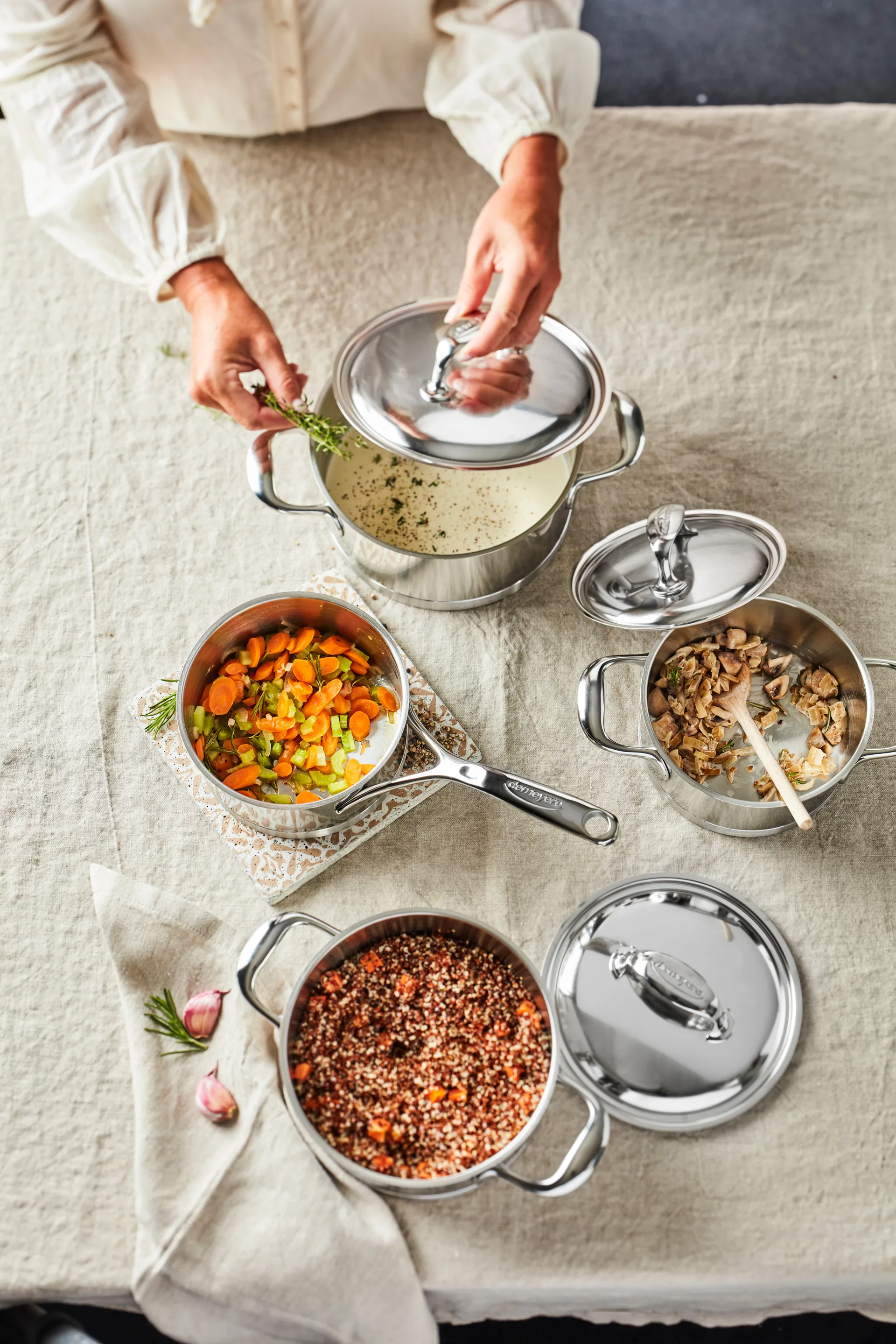 Demeyere Atlantis 7 kattila matala ruostumaton teräs, 1,5 l Demeyere