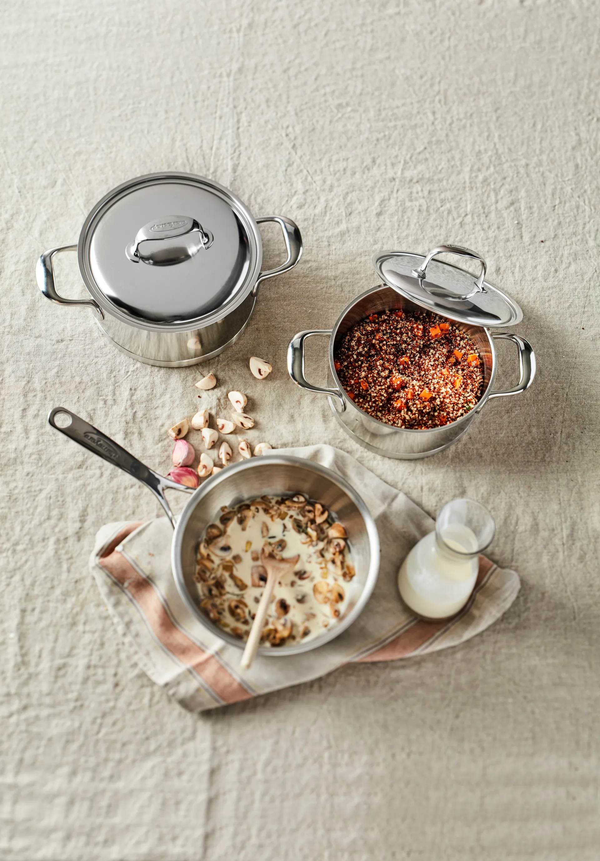 Demeyere Atlantis 7 kattila matala ruostumaton teräs, 3 L Demeyere