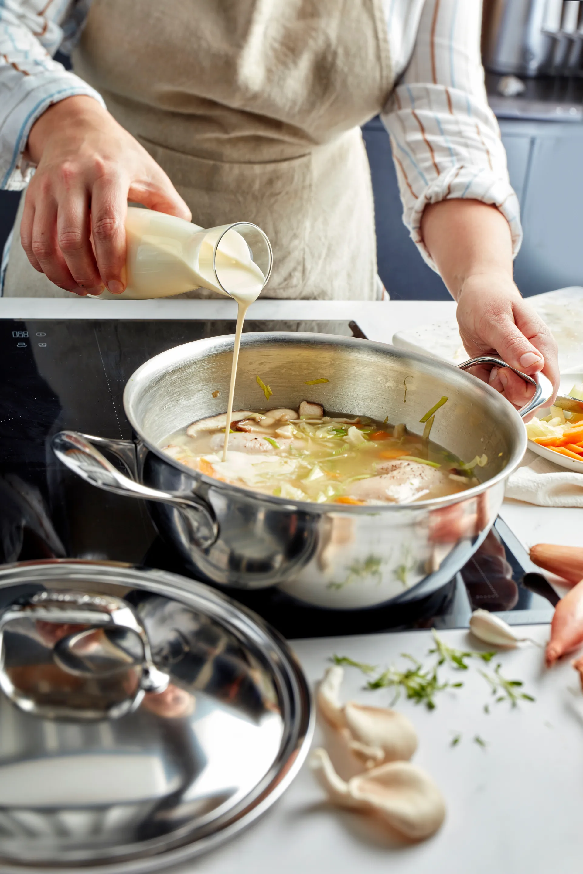 Demeyere Atlantis 7 tarjoilupannu ruostumatonta terästä, 4,8 l Demeyere