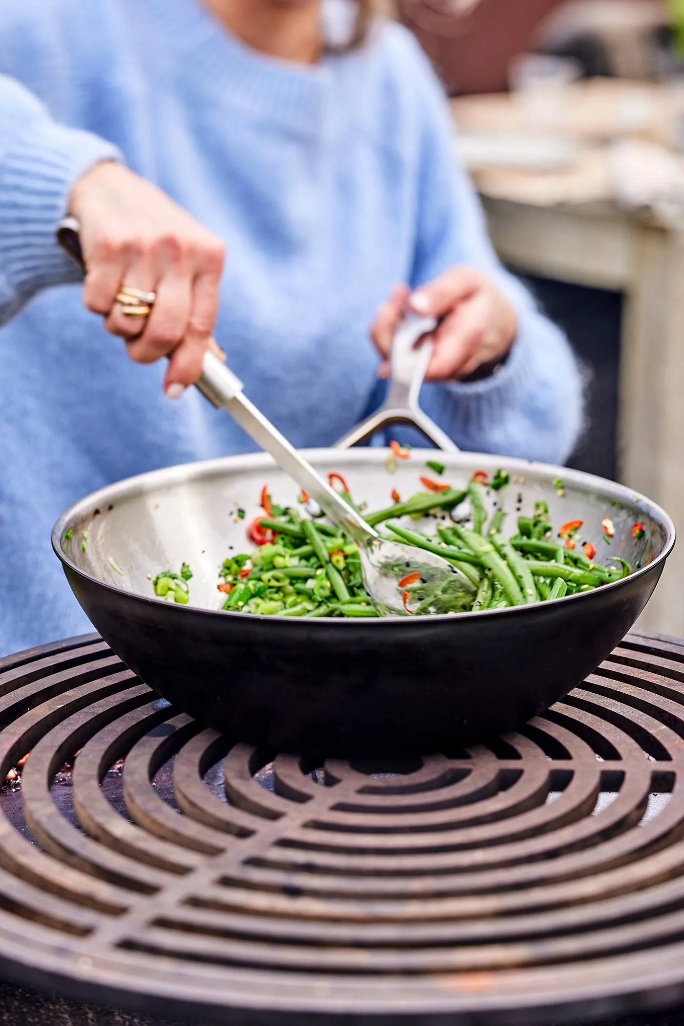 Demeyere Black 5 wokpannu ruostumaton teräs., Ø30 cm Demeyere