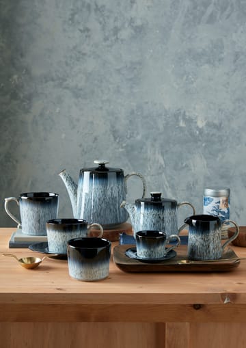 Halo brew -espressokuppi, 10 cl - Sininen-harmaa-musta - Denby