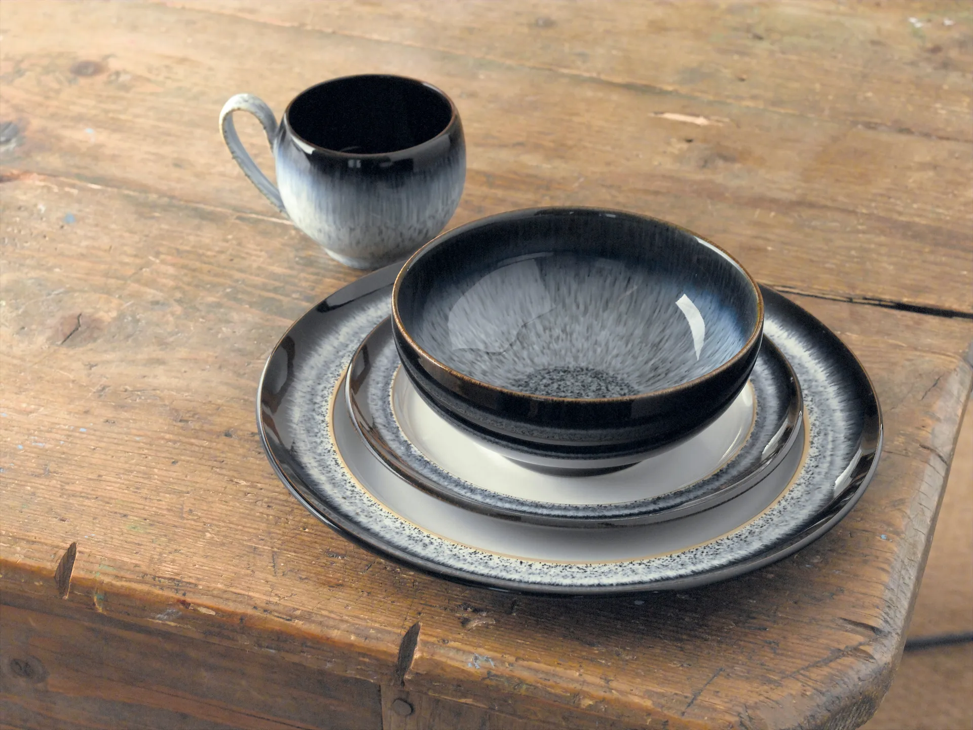 Halo nuudelikulho, 17,5 cm, Sininen-harmaa-musta Denby