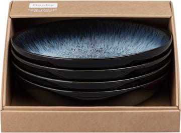 Halo pastakulho 22 cm, 4-pakkaus - Sininen-harmaa-musta - Denby