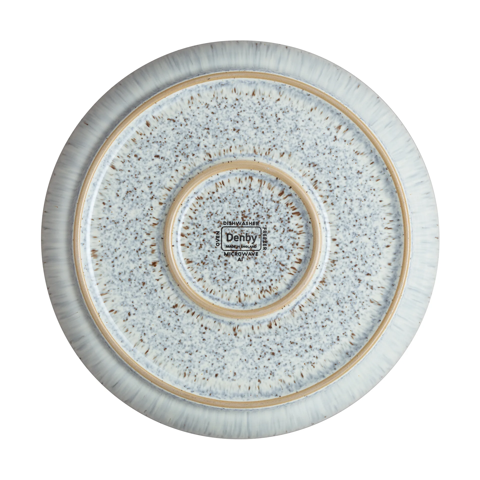 Halo Speckle coupe -lautanen, 21 cm, Harmaa-ruskea Denby