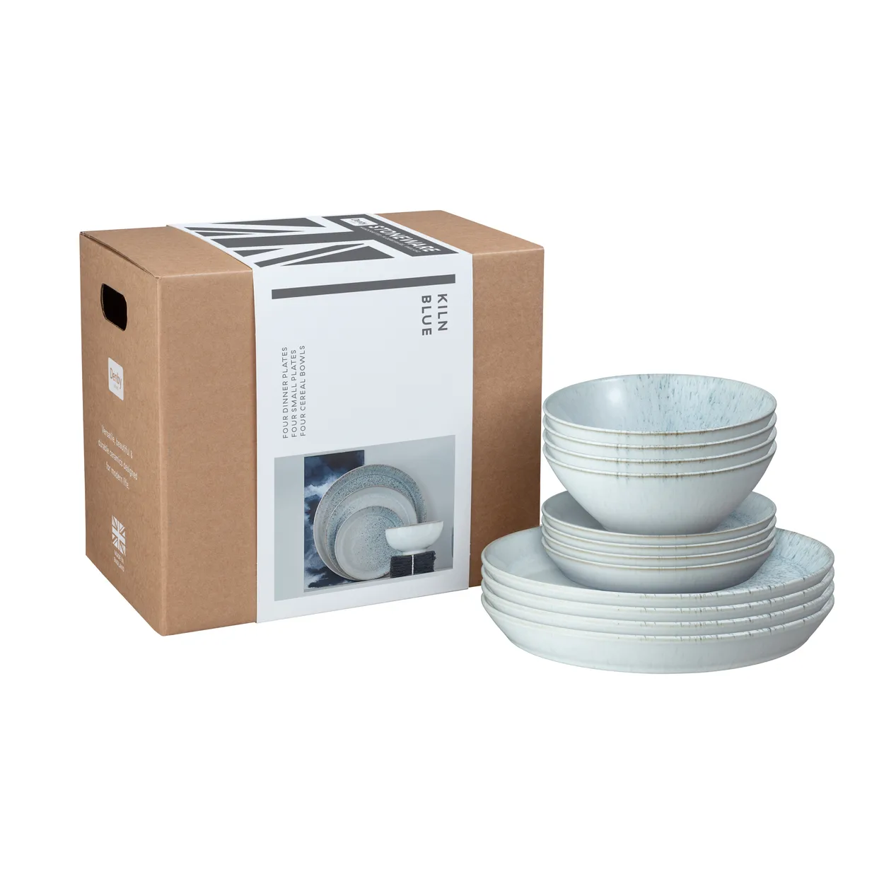 Denby Kiln blue astiasto 12 osaa