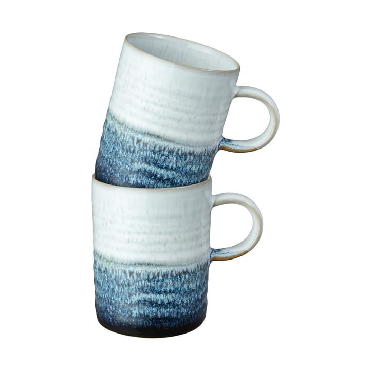 Kiln blue ridged mugg 2-pack - 41 cl - Denby