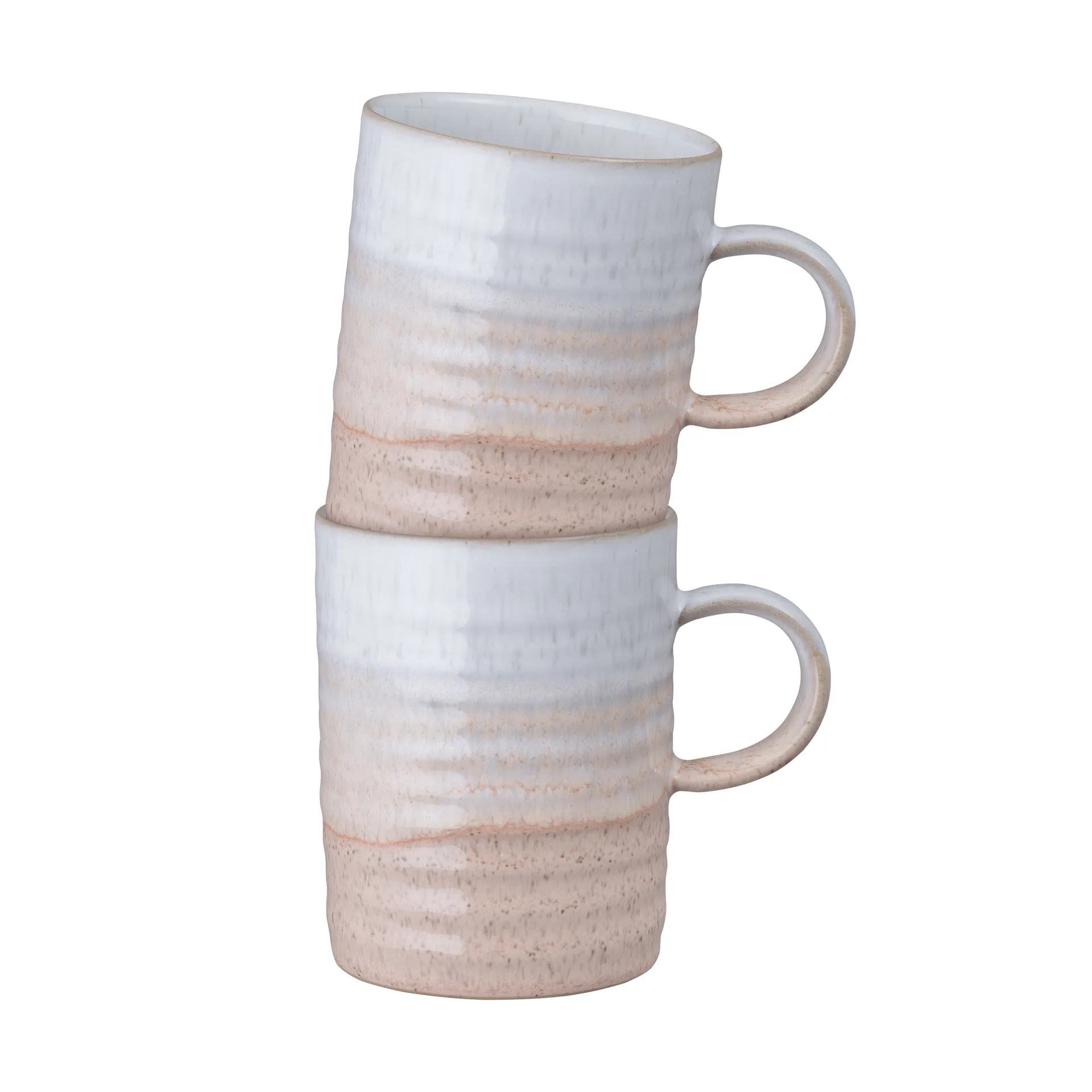 Kiln Coral uurrettu muki, Koralli beige, 2 kpl Denby