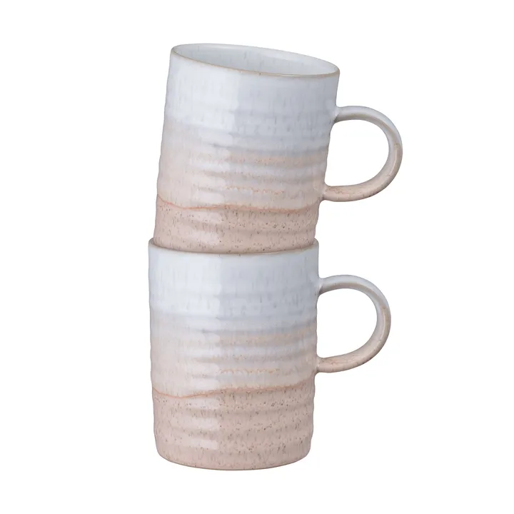 Kiln Coral uurrettu muki - Koralli beige, 2 kpl - Denby