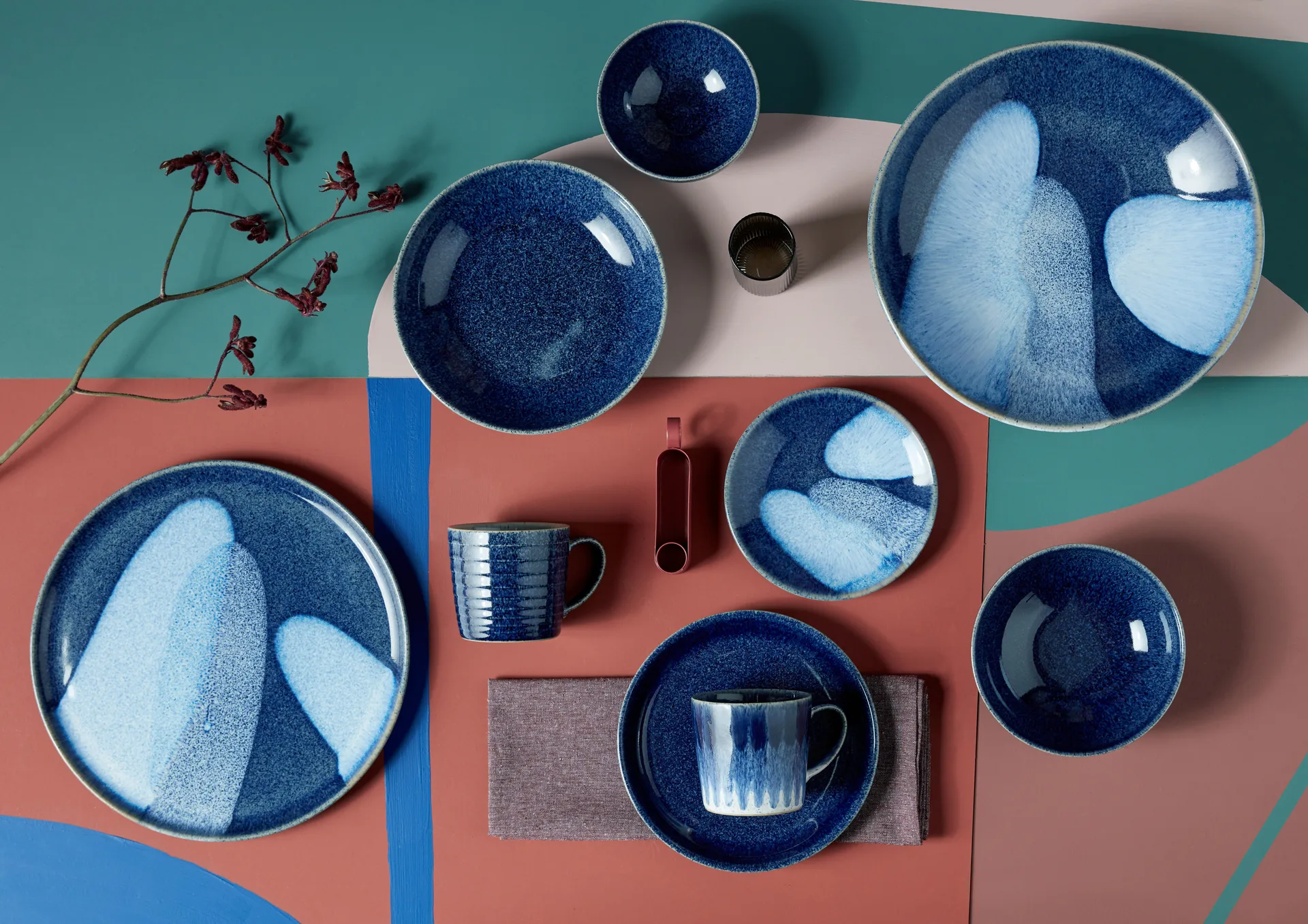 Studio Blue -pastakulho, 22 cm, Cobalt Denby