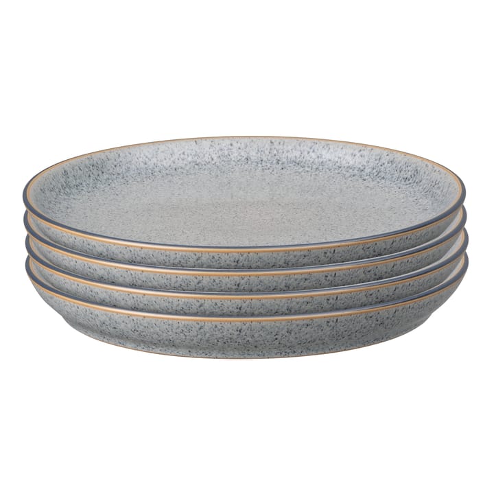 Studio Grey coupe -lautanen 26 cm, 4-pakkaus - Graniitti - Denby