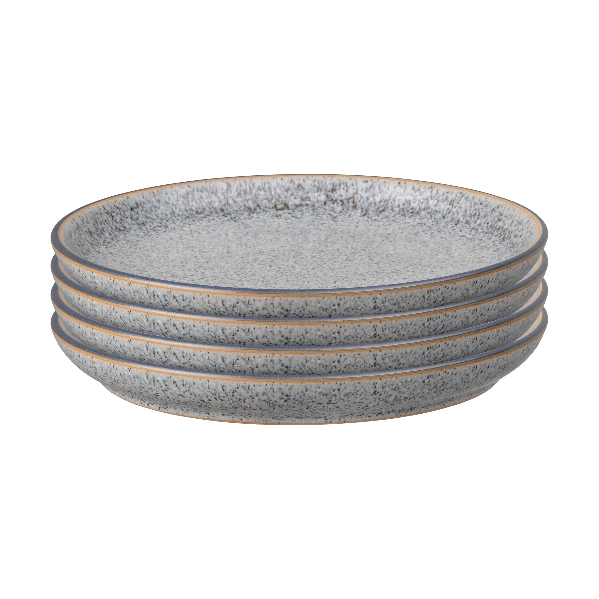 Studio Grey lautanen 21 cm, 4-pakkaus, Graniitti Denby