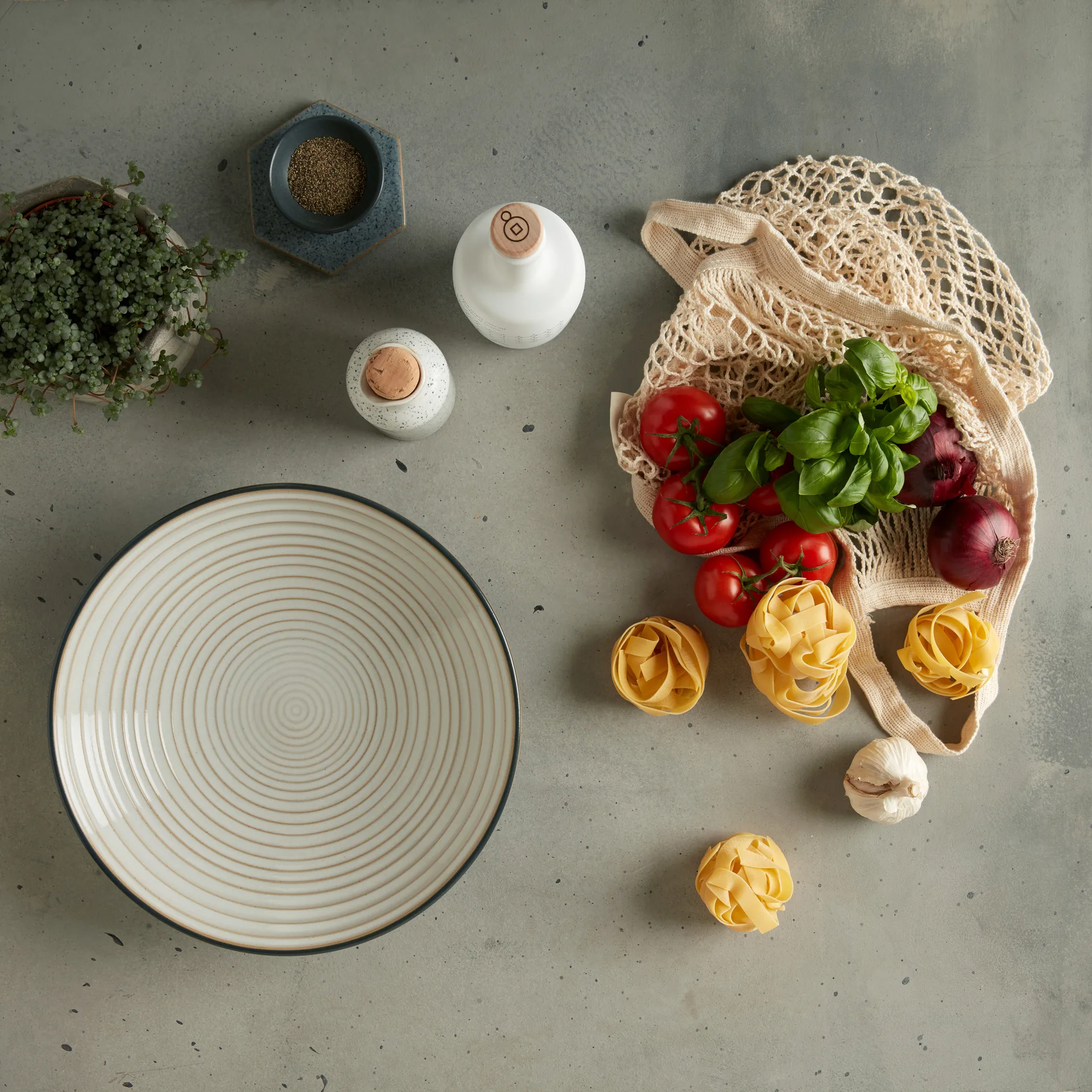 Studio Grey uritettu kulho, 31 cm, Graniitti Denby